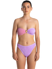 Cleonie: Venice Kini-Boomerang Brief Bikini (2212-PNK-2247-PNK)