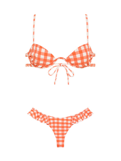 Montce Swim: Elany-Ruffle Uno Bikini (ELAT-SHGI-RUFB-SHGI)