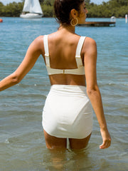 Montce Swim: Cream Rib Sarong (MS015)