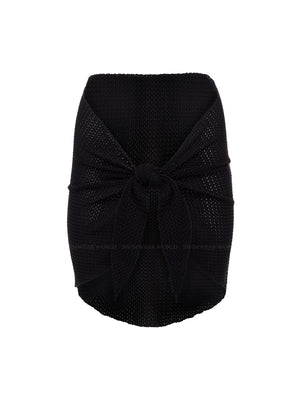 Montce Swim: Black Crochet Sarong (MS006)
