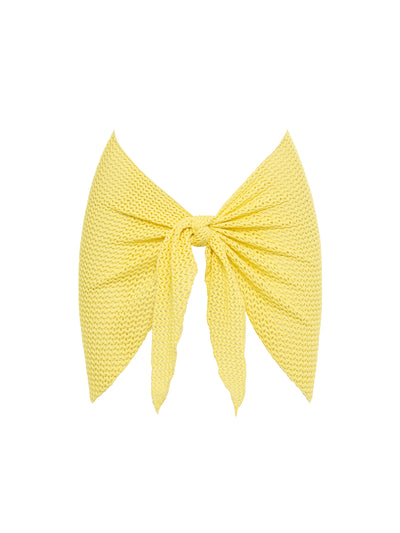 Montce Swim: Yellow Crochet Sarong (MS043)