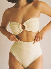 Montce: Tori Ties Bandeau-High Rise AC Bikini (BT711-BB740)