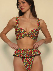 Montce: Devin Rosa-Tamarindo Ruffle Bikini (BT947-BB1001)