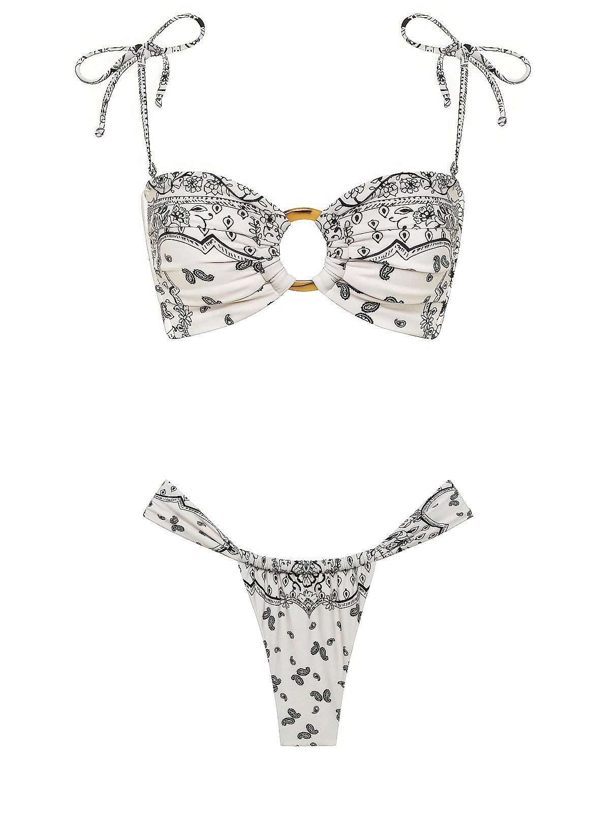 Montce: Tori Ties Bandeau-Sandra Bikini