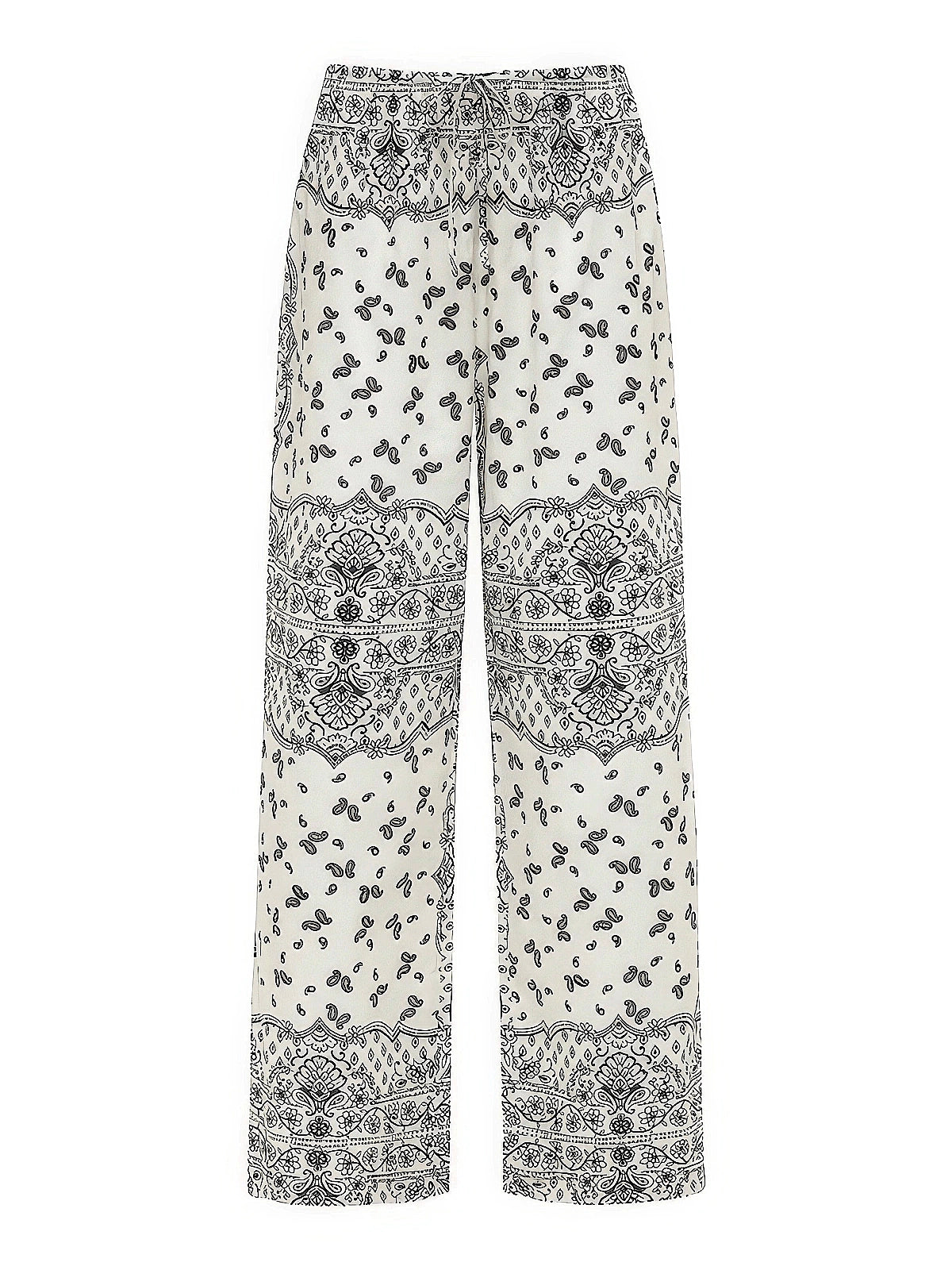 Montce: Drawstring Wide Leg Pant