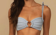 Tori Ties Bandeau-Added Coverage High Rise Bikini