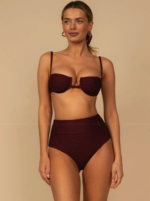 Montce: Simonette-Added Coverage High Rise Bikini (BT988-BB1037)