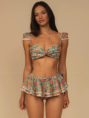 Montce: Cabana With Trim-Ruffle Hot Short With Trim Bikini (BT971-BB1045)