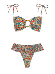 Montce: Tori Ties Bandeau-Tamarindo Ruffle Bikini (BT970-BB1030)