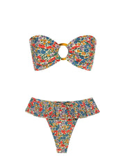 Montce: Tori Ties Bandeau-Tamarindo Ruffle Bikini (BT970-BB1030)