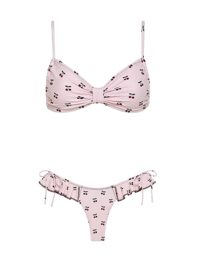 Montce: Devin-Uno Ruffle Bows Bikini (BT965-BB1039)