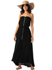Tiare Hawaii: Ryden Maxi Dress (RYDENMAX-BLK)