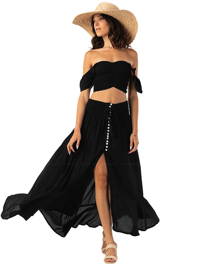 Tiare Hawaii: Hollie-Dakota Skirt (HOLLIETOP-BLKDAKOTASKI-BLK)