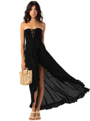 Tiare Hawaii: Flynn Maxi Dress (FLYNNMAX-BLK)