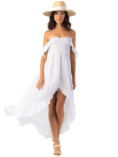 Tiare Hawaii: Brooklyn Maxi Dress (BROOKLYNMAX-WHT)