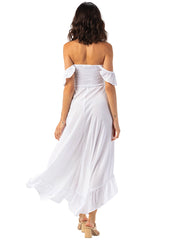 Tiare Hawaii: Brooklyn Maxi Dress (BROOKLYNMAX-WHT)