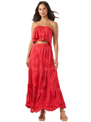 Tiare Hawaii: Heliconia Crop-Heliconia Skirt (HELTOP-RURD-HELSKI-RURD)