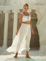 Tiare Hawaii: Driftwood Crop-Driftwood Skirt (DRITOP-OFW-DRISKI-OFW)