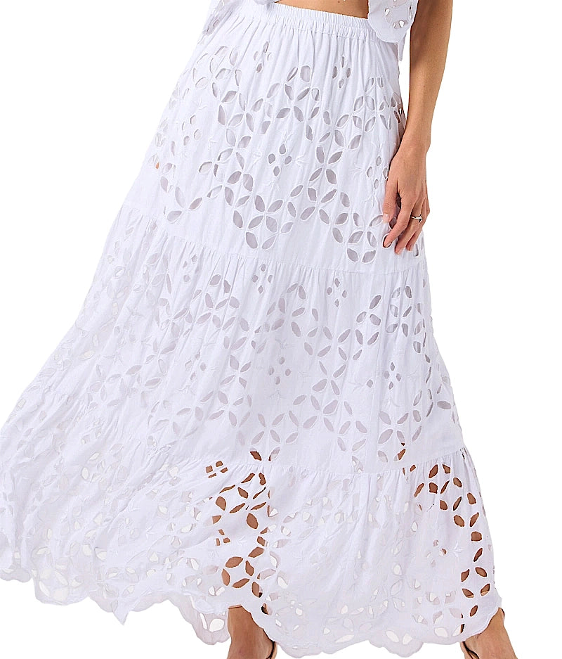 Cornflower Blue Crop-Cornflower Blue Skirt