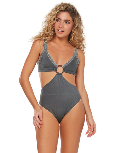 Benedetta: Argento Cutout Maillot (308-15)