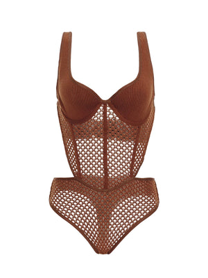 Agua Bendita: Rudy Mesh Bodysuit (14663)