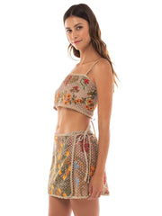 Agua Bendita: Vicky Crop-Danina Skirt (14298-14299)