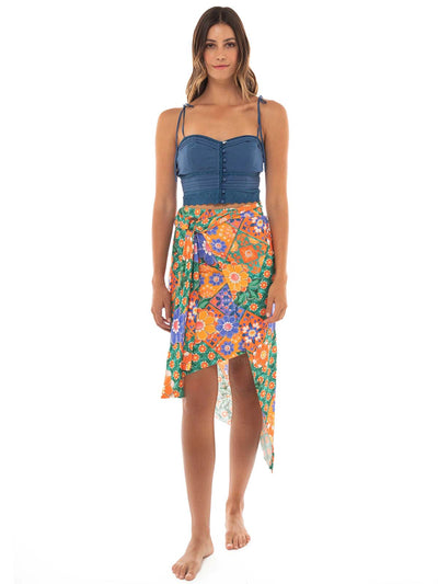 Agua Bendita: Ariel Crop-Zen Skirt (14296-14297)