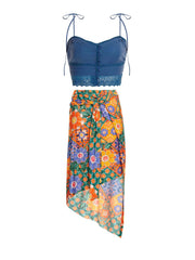Agua Bendita: Ariel Crop-Zen Skirt (14296-14297)