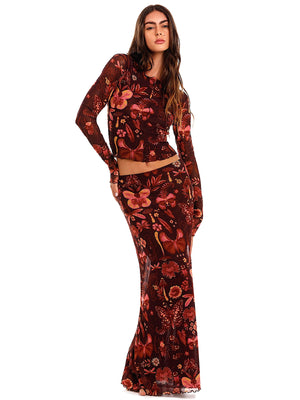 Agua Bendita: Liana Crop-Brace Skirt (19314-19317)