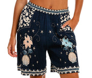 Catina Crop-Malaga Bermuda Shorts
