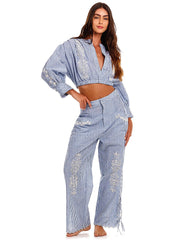Agua Bendita: Isolda Blouse-Oprah Pants (20528-20527)