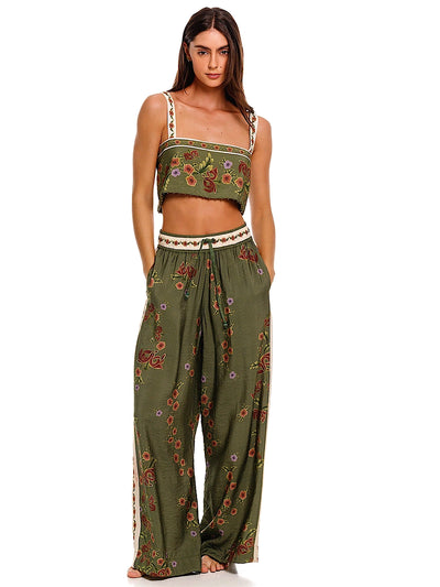 Agua Bendita: Senja Crop-Janis Pants (20027-20009)