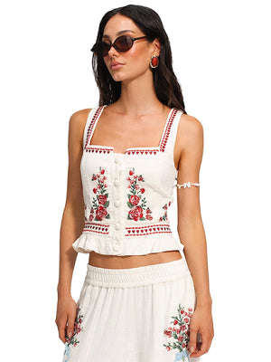 Agua Bendita: Charlotte Crop Top (20617)