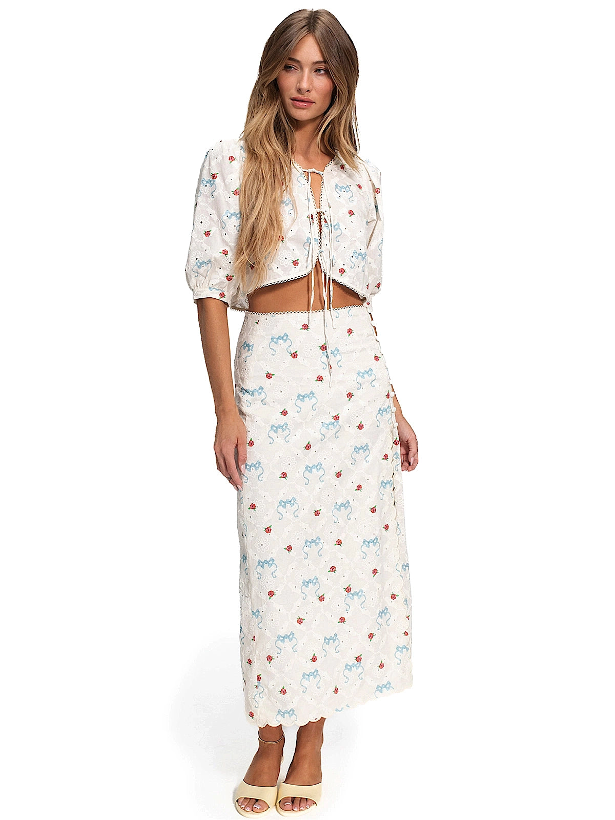 Agua Bendita: Salem Crop-Sarahi Maxi Skirt