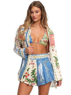 Agua Bendita: Anastasia Shirt-Nalia Shorts (20724-20725)