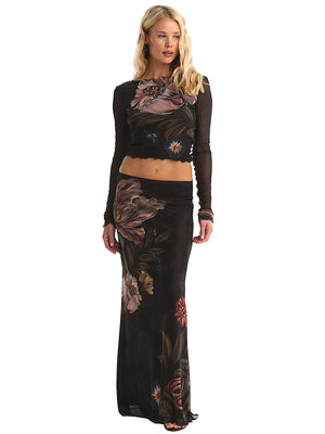 Agua Bendita: Liana Crop-Brace Skirt (22189-22190)