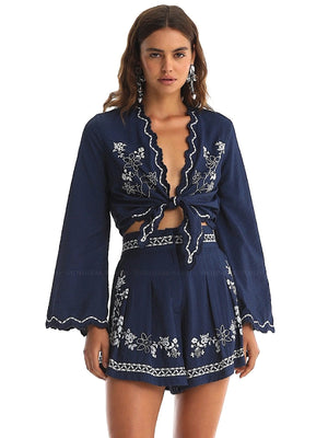 Agua Bendita: Soleil Shirt-Nalia Shorts (22286-22253)