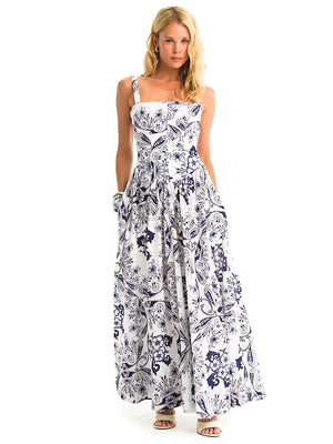 Agua Bendita: Emerald Maxi Dress (22332)