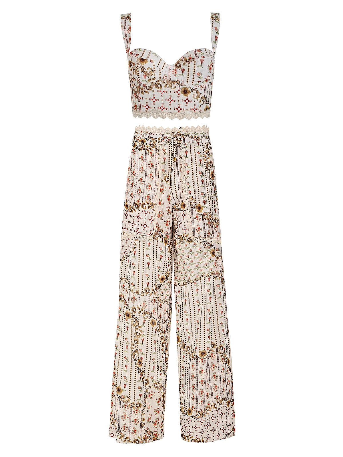 Agua Bendita: Jovie Crop-Caroline Pants (22299-22298)