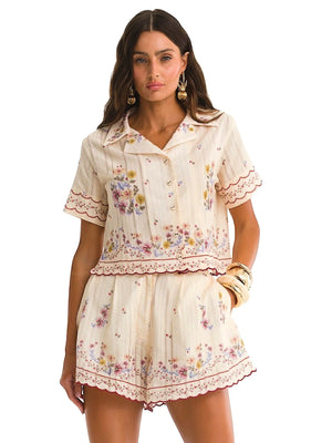 Agua Bendita: Prim Shirt-Ciny Shorts (22310-22309)