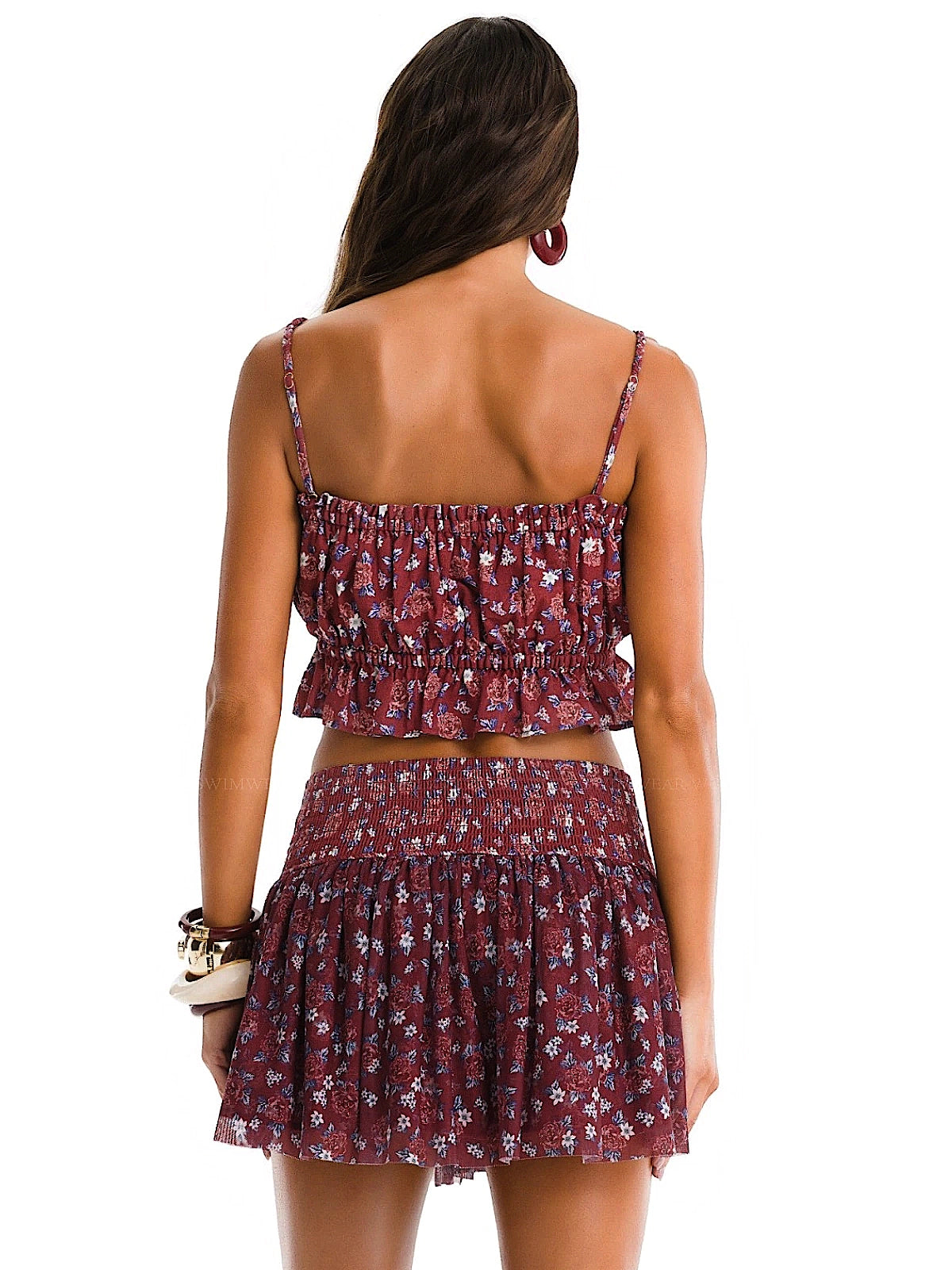 Agua Bendita: Mulett Crop-Tany Skirt (22304-22303)