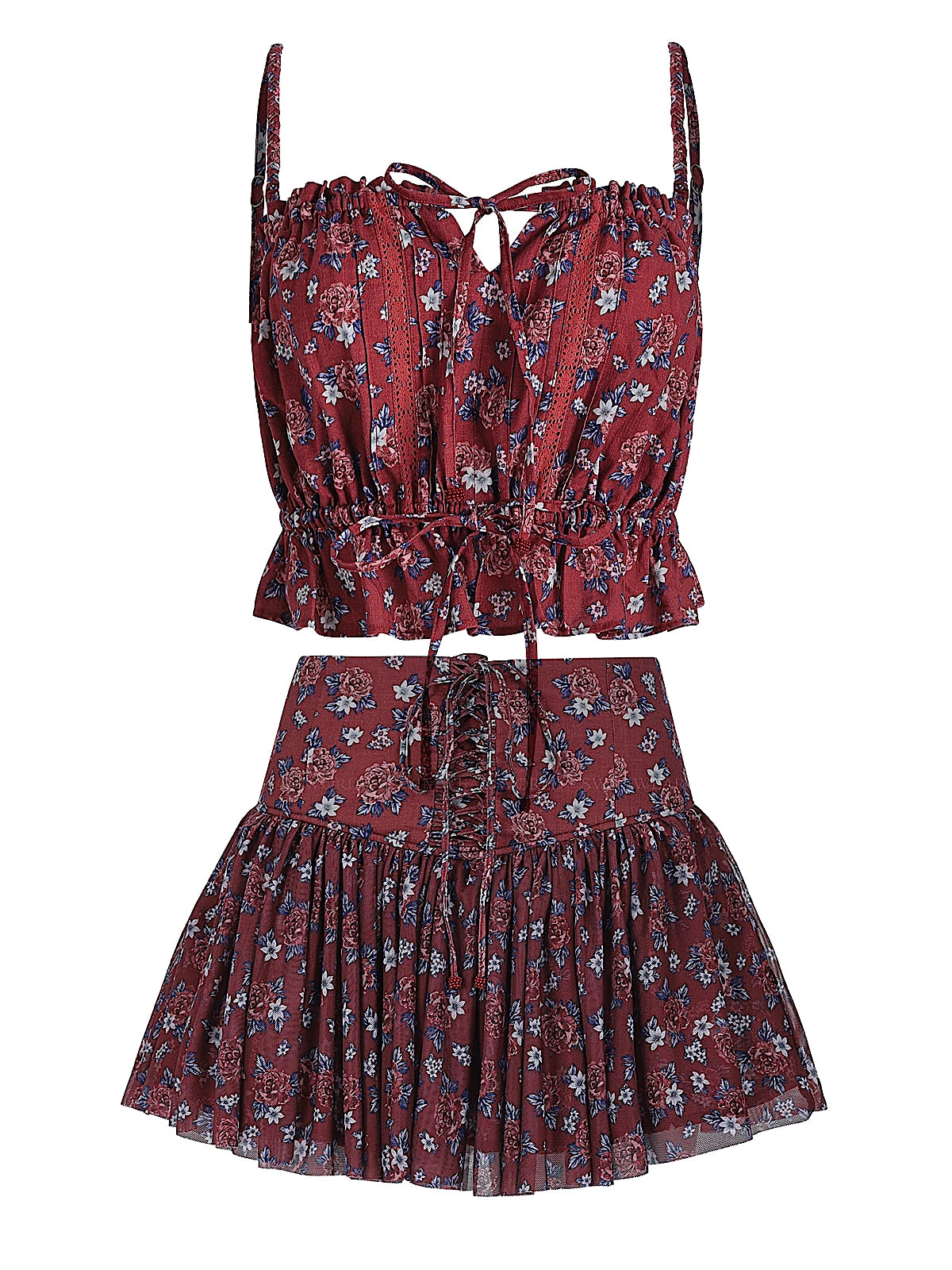 Agua Bendita: Mulett Crop-Tany Skirt (22304-22303)
