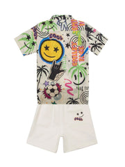 Agua Bendita Kids: Karl Shirt-Greg Shorts (12339-12340)