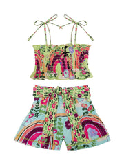 Agua Bendita Kids: Gisele-Joanna Shorts (12335-12336)