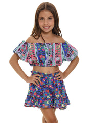 Agua Bendita Kids: Zayn-Cara Skirt (12332-12333)