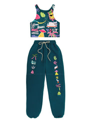 Agua Bendita Kids: Daz Kids Crop-Tara Kids Jogger (13706-13707)