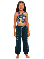 Agua Bendita Kids: Daz Kids Crop-Tara Kids Jogger (13706-13707)