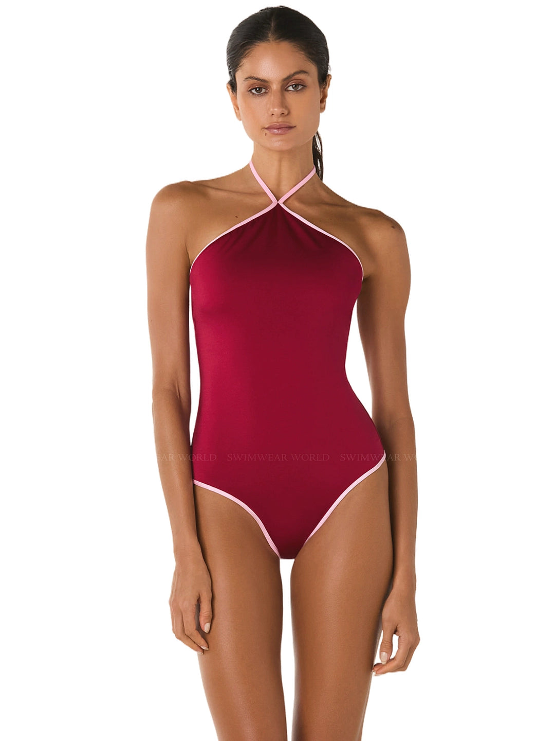 ワンピースその他 Malbon Golf Ice Touch Sleeveless One Piece WHITE WOMAN M4222 Mola Mola: Bianca One Piece (ROSEWAVEREDWINEBIANCAOP