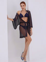 Acqua de Luxe: Buzios Belted Kimono (BUZI-DUSK-OS-KIM-2205)