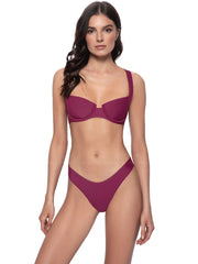 PQ Swim: Perla Halter-Basic Ruched Bikini (ZEN-033H-ZEN-211)